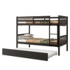 Twin Over Twin Bunk Bed with Trundle & Safety Guardrails, Convertible to 2 Bed - ModernLuxe - 4 of 4