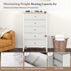 Heynemo  Fluted 5 Drawer Dresser for Bedroom, Tall Chest of Drawers with Ball Bearing Slide, Ideal for Living Room - 3 of 4