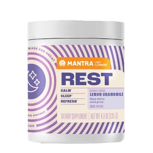 Mantra by Zahler REST, the Calming & Sleep Aid Supplement, Contains Magnesium, Passion Flower, Melatonin and More - 30 Servings - 1 of 4