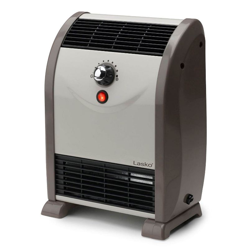 Lasko LKO-5812 1500 Watt Compact Portable Automatic Floor Level Space Heater with Temperature Regulator and Automatic Overheat Protection, 1 of 6