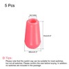 Unique Bargains ABS Plastic Strong Impact Resistance Good Surface Gloss Guitar Toggle Switch Knob Cap 5 Pcs - 2 of 4