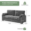 Loveseat Sofa Couch for Living Room, 80" Chenille Fabric Love Seats - 2 of 4