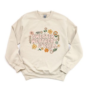 Simply Sage Market Women's Graphic Sweatshirt Sweater Weather and Chill - 1 of 4