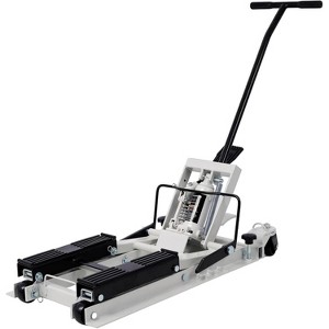 1500LBS Hydraulic Motorcycle Lift Jack, Foot-Operated ATV Scissor Lift Table with 4 Wheels, Portable Hoist Stand for Motorcycle/ATV/UTV, Grey - 1 of 4