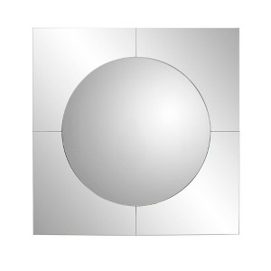 Howard Elliott 27.75"x27.75" Marden Frameless Convex Accent Mirror: Modern Decor, Wall Mount, Glass Material - 1 of 4