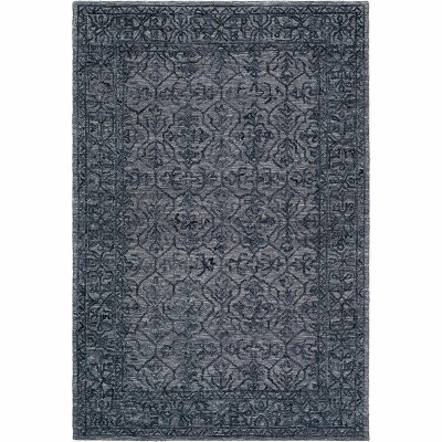 Hauteloom Yadid Black Wool Area Rug