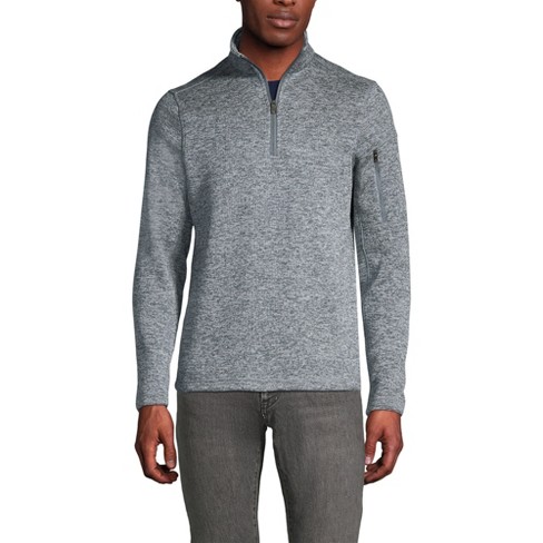 Lands' End Men's Sweater Fleece Quarter Zip Pullover - image 1 of 4