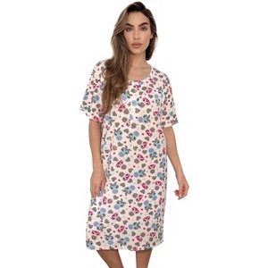Just Love Short Sleeve Nightgown Sleep Dress for Women 4365-10717-XL - 1 of 3