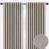 Chanasya 2pk Two Tone Textured Partial Room Darkening Window Curtain Panels - Set of 2 - 2 of 4