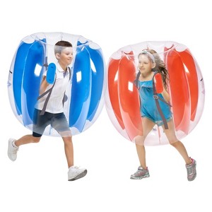 VEVOR Inflatable Bumper Balls 2-Pack, 3FT/0.9M Body Sumo Zorb Balls for Kids & Teens, Durable PVC Human Hamster Bubble Balls - 1 of 4