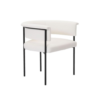 Taylor Performance Linen Dining Chair Cream