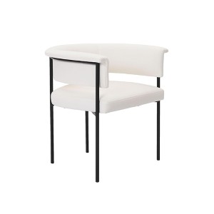 Taylor Performance Linen Dining Chair Cream - 1 of 4