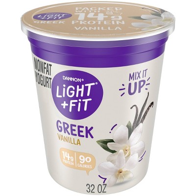 Light + Fit Nonfat Gluten-Free Vanilla Greek Yogurt - 32oz Tub