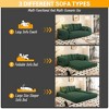 Lycvki 78.7" Multi-Functional Foldable Sofa Bed 3-in-1,Teddy Fabric Foam-Filled - 4 of 4