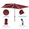 Sonkuki 6×9FT LED Rectangular Patio Umbrella w/Solar Lights, Push Button Tilt and Crank Handle - 4 of 4