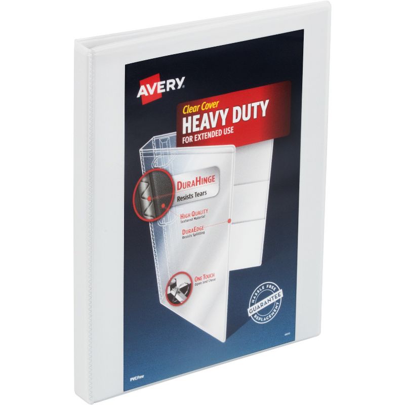 Avery View Binder Heavy-duty Slant Ring 1/2" Cap Letter-size WE 79767, 1 of 9