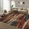 Abstract Machine Washable Rug with Rubber Backing for Living Room Modern Non-Slip Area Rug Easy-Cleaning Floor Carpet for Bedroom Dining Room - 3 of 4