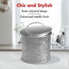Amici Home Newport Collection Galvanized Metal Storage Canister, Food Safe - 4 of 4