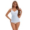 INSPIRE CHIC Women's Lace Nursing Tanks with Adjustable Straps Breastfeeding V Neck Built-In Bra Cami - 4 of 4