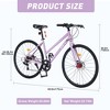 VASIP 7 Speed Hybrid bike Disc Brake 700C Road Bike For men women's City Bicycle - 2 of 4