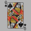 Junior's Lost Gods Queen of Clubs Distressed T-Shirt - 2 of 2