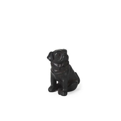 HomeRoots 6" Brown Metal Dog Tabletop Sculpture