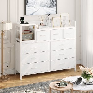 TV Stand with Charging Station, Bedroom Dresser for Living Room - 1 of 4
