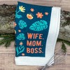 Wife Mom Boss Funny Cute Empowered Woman Tea Towel - Crazy Dog Tea Towel Wife Mom Boss - 2 of 4