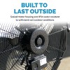 Newair 20" Outdoor High Velocity Wall Mounted Fan with 3 Fan Speeds and Adjustable Tilt Head - 2 of 4