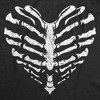 Womens Skeleton Ribcage Heart Funny T Shirt Scary Novelty Tee For Ladies - Crazy Dog Women's T Shirt - 2 of 4