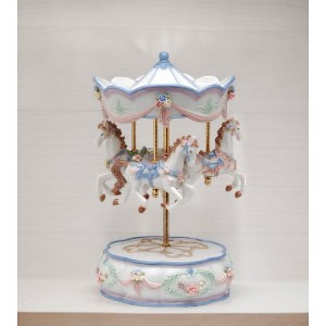 Kevins Gift Shoppe Ceramic Merry-go-round Carousel Music Box : Target