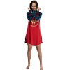 Wonder Woman Circle Logo Raglan Night Gown - 4 of 4