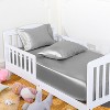 Silk Satin Fitted Crib Sheet, Super Soft Toddler Fitted Sheets for Standard Crib and Toddler Mattresses, 28x52 Inches - NTBAY - 3 of 4