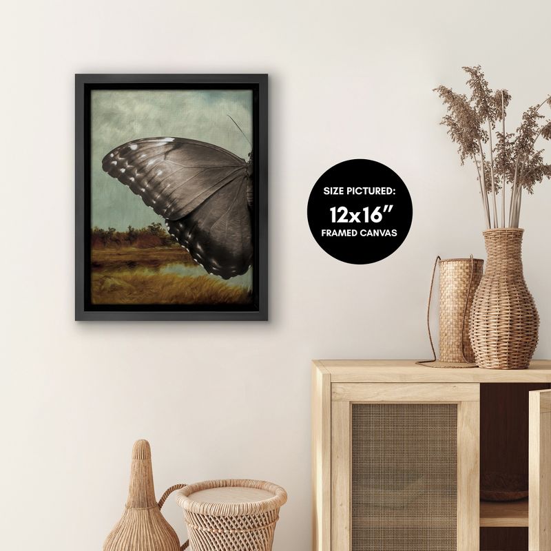 Americanflat - Butterfly Landscape I by Chaos & Wonder Design Floating Canvas Frame - Modern Wall Art Decor, 4 of 7