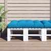 vidaXL Outdoor Pallet Cushion - 47.2"x31.5"x4.7" Water-Resistant Fabric Lounge Cushion in Vibrant Blue for Garden - 2 of 4