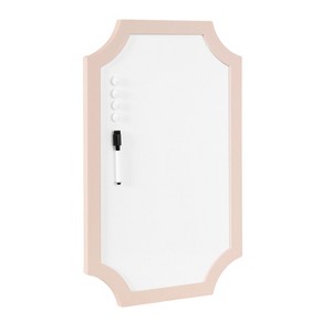 Kate & Laurel All Things Decor 15"x24" Holbrook Magnetic Dry Erase Board Pink - 1 of 4