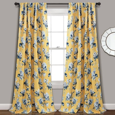 yellow curtains