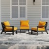 WestinTrends Avalon Outdoor Patio HDPE Sectional Sofa with Patio Cushions - 2 of 4