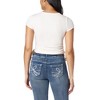 WallFlower Women's Madeline Short Sleeve V-Neck Yummy Rib Top With Ruched Sides - 2 of 4