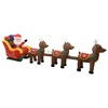 Aghana Digitals 192.9" LED Lighted Christmas Inflatable: Santa with 3 Reindeer, Self-Inflating, - 2 of 4