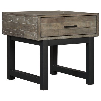 Mondoro Square End Table Taupe - Signature Design by Ashley