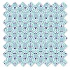 Bacati - Isabella Paisley Aqua/Lilac/Purple Floret Crib/Toddler Bed Skirt - 2 of 3