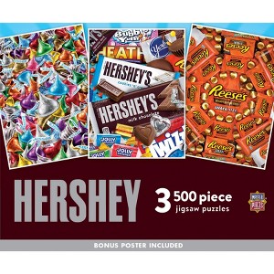 MasterPieces Puzzle Bundle - Hershey's 3-Pack 500 Piece Jigsaw Puzzles - 1 of 4