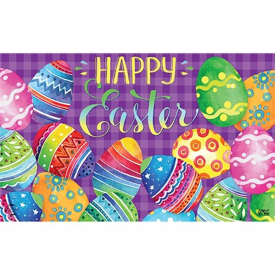 Painted Easter Eggs Holiday Doormat Indoor Outdoor 30