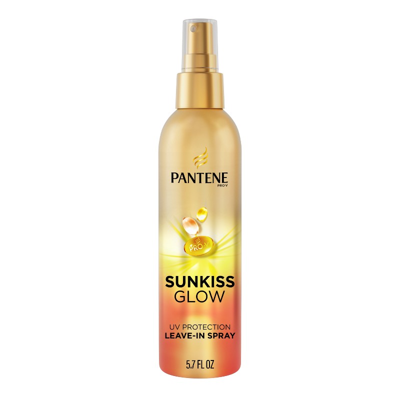Pantene Sunkiss Glow UV protection leave-in spray bottle