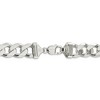 Black Bow Jewelry Men's 15mm, Sterling Silver Solid Flat Curb Chain Necklace - 4 of 4