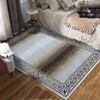Washable Modern Bordered Rug Non Slip Low Pile Rug Soft Contemporary Throw Floor Cover Foldable Indoor Carpet for Living Room Bedroom Playroom - 4 of 4