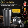 Warmounts Premium Coating Cocktail Shaker Set 16-Piece Bartender Kit Drink Mixer Set For Drink Bar Party Black - 3 of 4