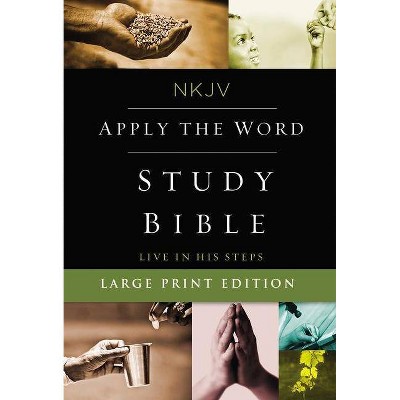 NKJV, Apply the Word Study Bible, Large Print, Hardcover, Red Letter Edition - by  Thomas Nelson