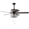Erving 6 Light 52" Ceiling Fan - CLF1003 - Brown - Safavieh - 2 of 4